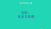 语文四年级上册习作：生活万花筒教学课件ppt