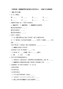 小学语文6 夜间飞行的秘密同步训练题