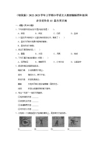 小学语文人教部编版四年级上册12 盘古开天地课后测评