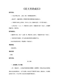 小学人教部编版16 夏天里的成长教案设计