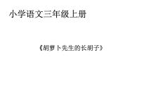 人教部编版三年级上册胡萝卜先生的长胡子课前预习ppt课件