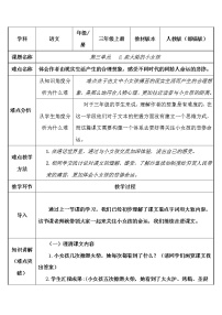 2021学年8 卖火柴的小女孩教案