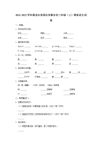 2021-2022学年黑龙江省绥化市肇东市三年级（上）期末语文试卷