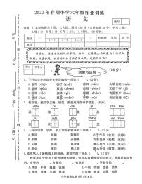 河南省南阳市邓州市2021-2022学年六年级下学期期中语文试卷