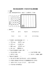 期末易错点检测卷-小学语文五年级上册部编版