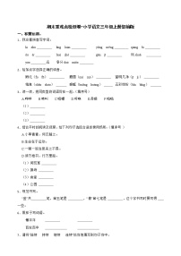 期末重难点检测卷-小学语文三年级上册部编版