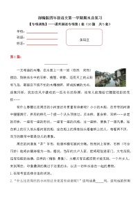 部编版小学语文四年级上册期末总复习《课外阅读专项练习第1套》（16篇，共5套）附答案.