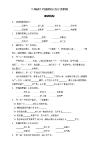 部编版语文六下 小升初语文易错知识点专项集训B卷 词语搭配（试题+答案）