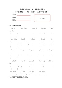 【期末专项复习】部编版小学语文六年级上册期末总复习《句子专项》附答案.