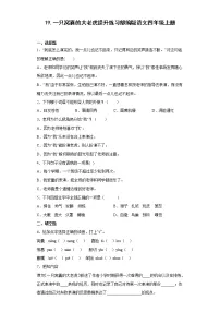 人教部编版四年级上册19 一只窝囊的大老虎同步训练题