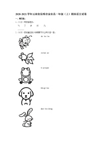 云南省昆明市宜良县2020-2021学年一年级上学期期末检测语文试卷（有答案）