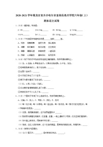 黑龙江省齐齐哈尔市富裕县逸夫学校2020-2021学年六年级（上）期末语文试卷