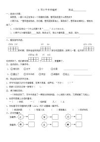 人教部编版二年级下册课文14 邓小平爷爷植树练习