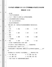 【小升初】全国通用2022-2023学年部编版小升初语文专项冲刺模拟试卷AB卷（含解析）