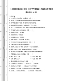 【全国通用小升初】2022-2023学年部编版小升初语文专项提升模拟试卷AB卷（含解析）