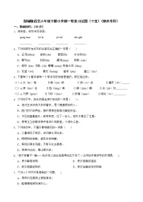 部编版语文六年级下册小升初一轮复习试题（十五）（陕西专用）