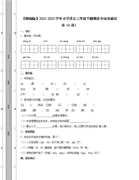 【部编版】2022-2023学年小学语文三年级下册期末专项突破试卷AB卷（含解析）