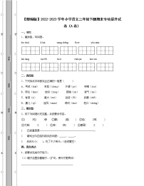 【部编版】2022-2023学年小学语文三年级下册期末专项提升试卷AB卷（含解析）