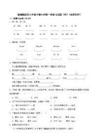 部编版语文六年级下册小升初一轮复习试题（四）（承德专用）