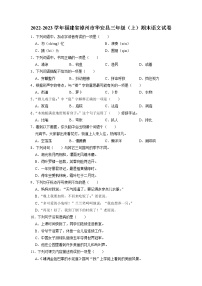 福建省漳州市华安县2022-2023学年三年级上学期期末语文试卷