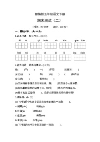 部编版四年级语文下册期末测试卷（二）