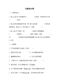 人教部编版五年级下册月是故乡明一课一练