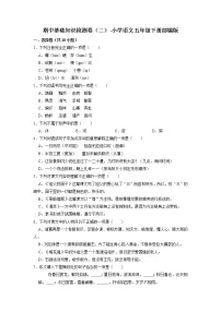 期中基础知识检测卷（二）-2022-2023学年语文五年级下册（部编版）