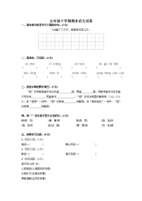 5年级下学期语文期末测试卷02