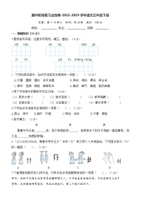 期中阶段复习合练卷-2022-2023学年语文五年级下册（部编版）