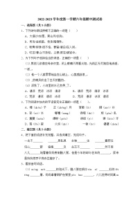 期中测试题（三）-2022-2023学年语文六年级下册（部编版）