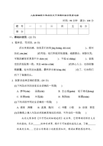 人教部编版六年级语文下册期中综合素质达标含答案