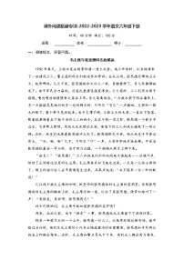 课外阅读拓展专项-2022-2023学年语文六年级下册（部编版）