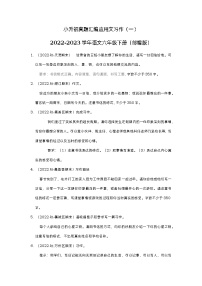 小升初真题汇编应用文习作（提高卷）-2022-2023学年语文六年级下册（部编版）