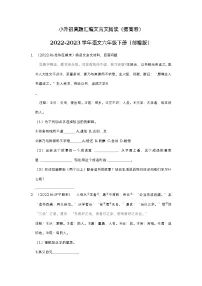 小升初真题汇编文言文阅读（提高卷）（试题）部编版语文六年级下册
