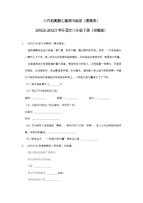 小升初真题汇编课内阅读（提高卷）-2022-2023学年语文六年级下册（部编版）