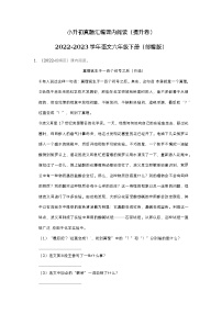 小升初真题汇编课内阅读（提升卷）-2022-2023学年语文六年级下册（部编版）