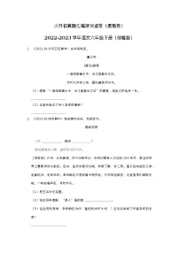 小升初真题汇编诗词鉴赏（提高卷）-2022-2023学年语文六年级下册（部编版）