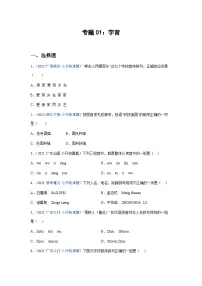 专题01:字音——2023年部编版语文小升初专项训练100题(含解析)