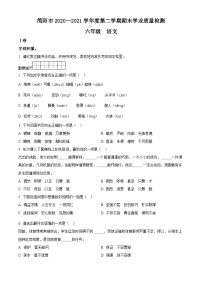 【小升初真题卷】四川省成都市简阳市2021年部编版小升初考试语文试卷（原卷版+解析版）