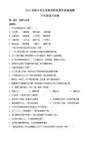 【小升初真题卷】广东省汕尾市城区2021年部编版小升初考试语文试卷（原卷版+解析版）