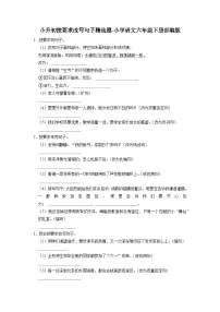 小升初按要求改写句子精选题-2022-2023学年语文六年级下册(部编版)