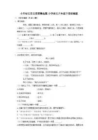 小升初文言文阅读精选题-2022-2023学年语文六年级下册(部编版)