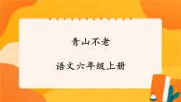 小学语文人教部编版六年级上册青山不老优秀课件ppt