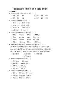 部编版2023年小升初语文《语音》专项复习题（附答案）