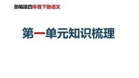 第一单元知识梳理（课件）-2022-2023学年四年级语文下册单元复习（部编版）