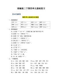 第四单元（知识清单+单元检测）——【期末复习】2022-2023学年二年级语文下册单元复习知识点梳理+练习讲义 （部编版）