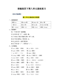 第八单元基础复习（知识梳理+检测）——【期末复习】2022-2023学年四年级语文下册单元复习知识点梳理+练习讲义部编版