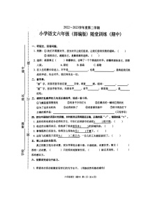 广东省揭阳市揭东区2022-2023学年六年级下学期期中考试语文试题