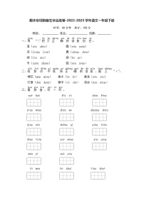 期末专项拼音生字合练卷-2022-2023学年语文一年级下册（统编版）