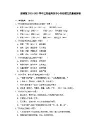 部编版2022-2023学年江苏省南京市小升初语文质量检测卷（含解析）